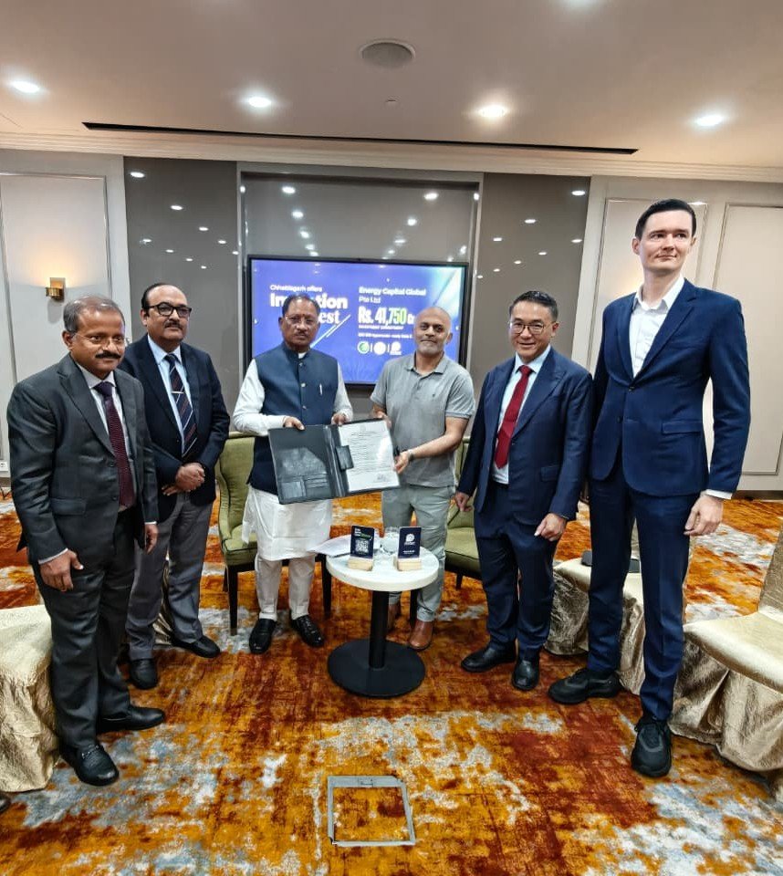 सिंगापुर की एनर्जी कैपिटल ग्लोबल छत्तीसगढ़ में एआई-रेडी डेटा सेंटर कैंपस में करेगी ₹41,750 करोड़ का निवेश.